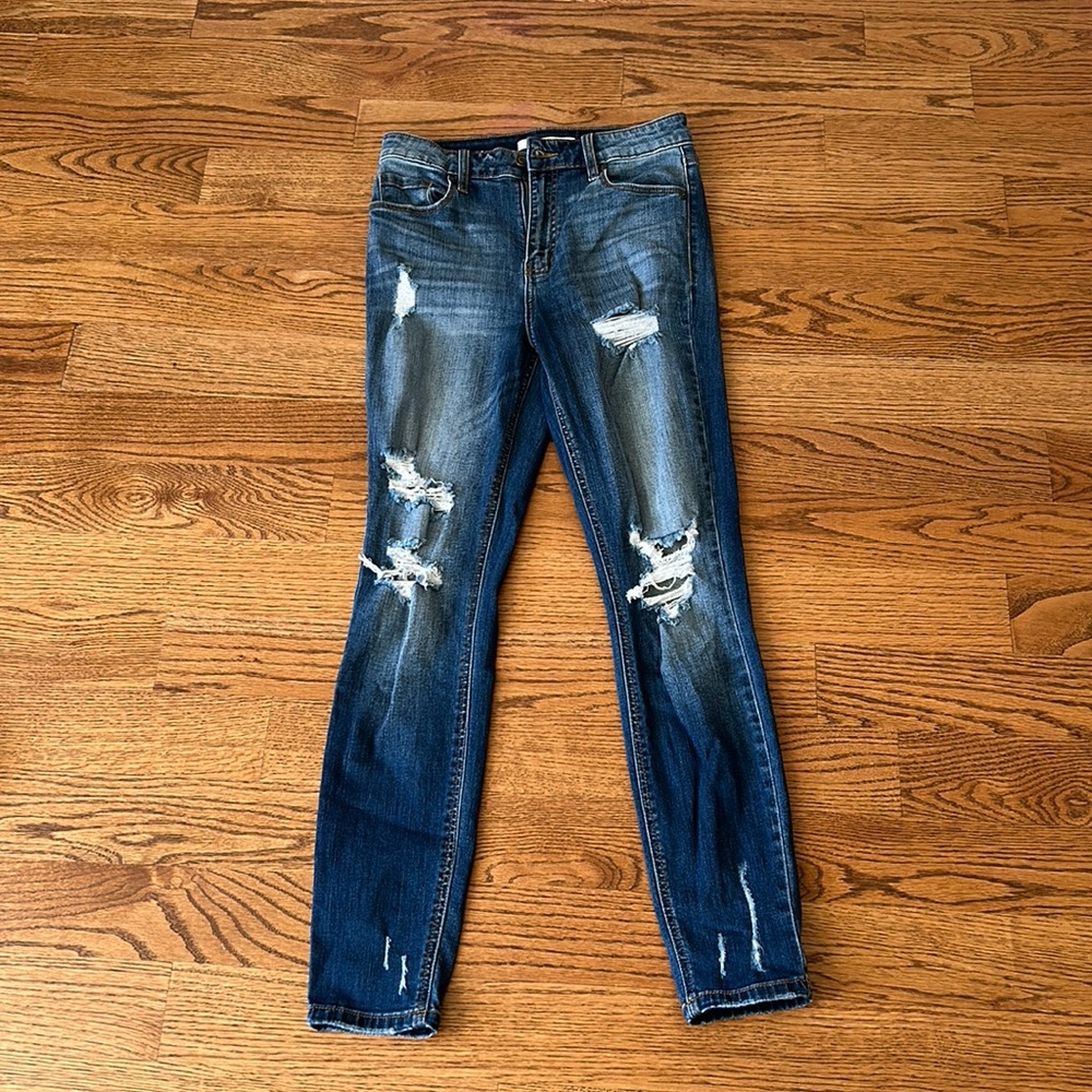 Eunina Bella Super High Rise Skinny Ankle Jeans